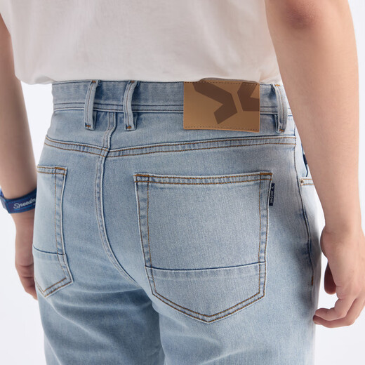 Jiumuwang [Air-Air-Feeling Cotton Cool] Jeans 2025 Sommerstil Einfach zu machender Herrenkalter Denimhose Kombinierte Version + hellblau + tj1ex20b913 31 Größe 170/78A (2,37) Herrscher 79cm