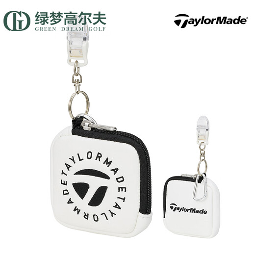 Taylormade Taylormay Sag Sage Portable Fashion Mini Mini Golf Pendate Bag Bag Bag White/Cyan M13786