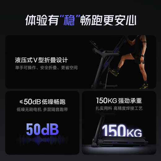 MOKFITNESSMOK T1PRO treadmill household model silent folding commercial gym smart equipment weight loss climbing T1PRO
