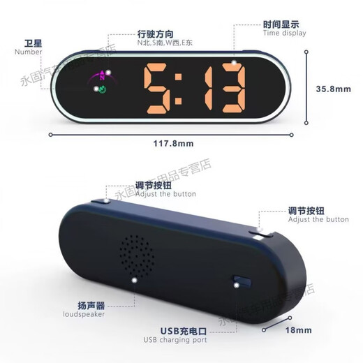 MDNG Electronic Dog Radar 2025 New Speed ​​Driving Safety Warning Instrument Intelligent Multi-Function Driving Safety Warning Device High-end Color Lantern/Smart Upgrade + Mobile Phone Interconnection + Speed Measurement Reminder