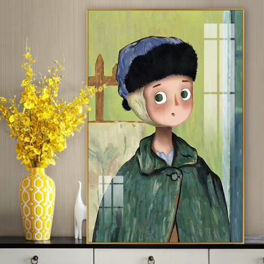 Arte de pared de entrada simple moderna Luz mural de lujo Corredor atmosférico y corredor END CHANGING Pintura decorativa Pintura decorativa TXMG3294 70*100 Silver 35 mm Cepilado de aluminio Marco de aluminio