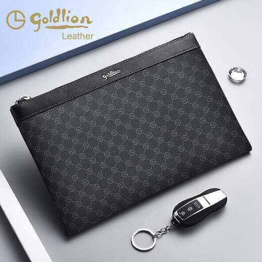 Jinlilai offizielles Flaggschiff Herrenbeutel Markenmarke Handtasche Großkapazität Umschlag Tasche High-End 2025 Neue Modekupplung [schwarz] Offizielle gefälschte gefälschte Zehn kostenlose Versand