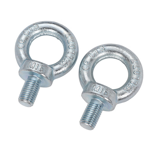 JINGGONG national standard galvanized lifting eye screw GB825 German standard marine mold ring ear lifting bolt M6M8M10M12M14 national standard M24 (recommended load bearing 1.8 tons) (1 piece)