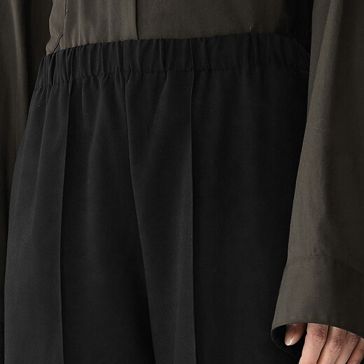 Jnby [même modèle dans le centre commercial] 25 printemps nouveau produit pantalon décontracté femmes pantalons droits lâches 5p2e12110 001 / noir xl