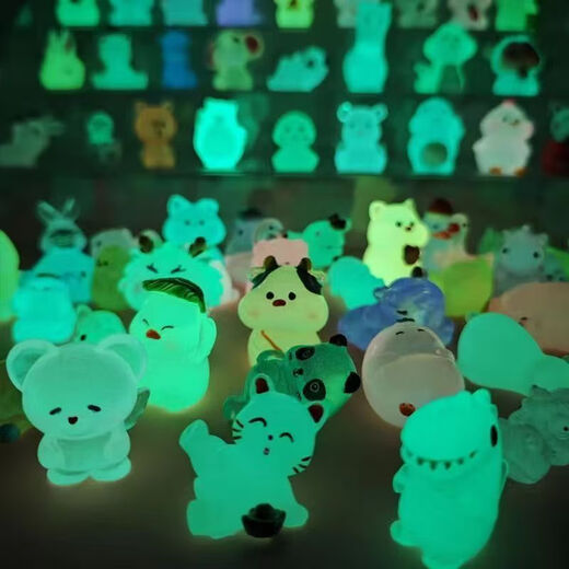 Yusenyi mignon animal lumineux petit sac aveugle petit ornement fille coeur mignon internet célébrité cochon petit animal simulation caricaturé carton blind sac aveugle mystérieux sac aveugle - 100 sacs