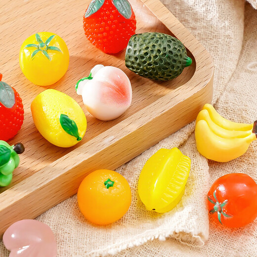 Xubeile Mini Doll House Obst und Gemüse Supermarkt Spielzeuggirl Spielhaus Simulation Mini DIY Geburtstagsgeschenk