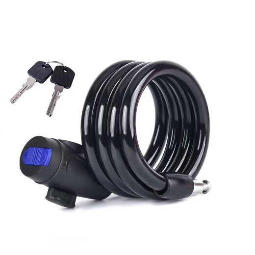 Mountain Bicycle Lock Anti-Diebes Passwort Stahldrahtschloss Dicke Fixed Key Lock Anti-Schear-Fahrrad-Gerätezubehör Klappertaste-Lock-85cm-mit Sperrrahmen (einfache Installation)