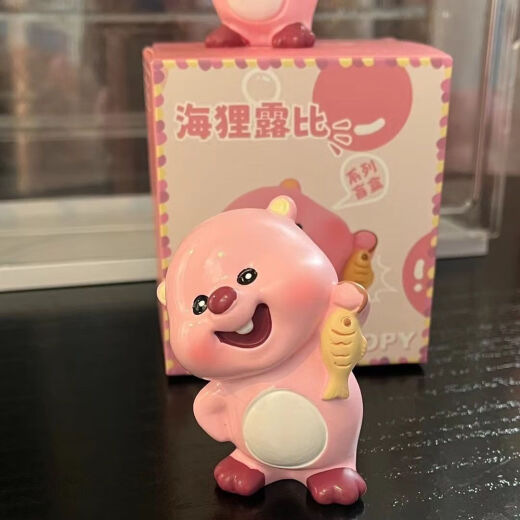 可爱露比Loopy小粉狸盲盒潮玩公仔手办摆件送朋友闺蜜惊喜礼物 十代露比摆件【咬脸一对】
