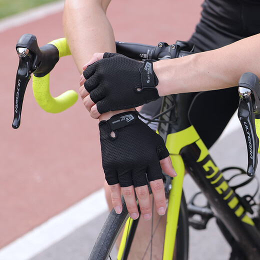 WEST BIKING West Rider Bike Half Finger Riding Gloves Summer and Autumn Breathable Short Finger Highway Mountain Bike Dynamic Bike Gloves