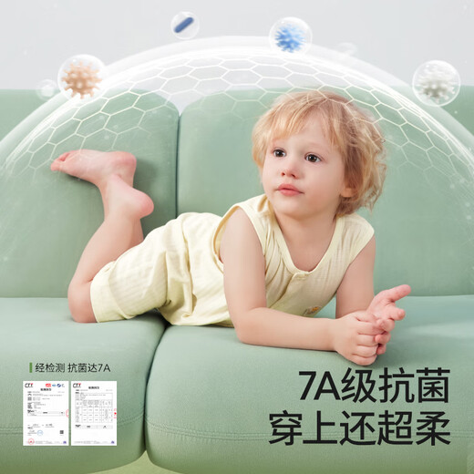 Betas baby clothes for summer thin breathable sleeveless baby jumpsuit pure cotton boy and girl crawling clothes pajamas
