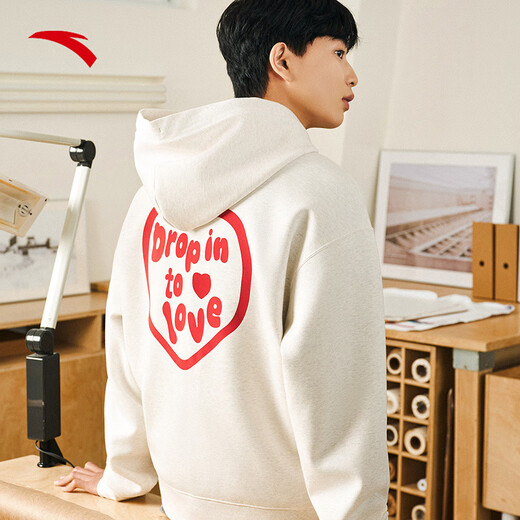 
Anta Valentine's Day Limited | Hooded sweatshirt for men and women, loose hooded long-sleeved top for couples 172528701