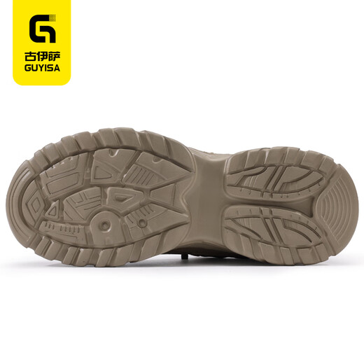 GUYISA labor protection shoes men's steel head anti-smash, anti-puncture, wear-resistant, anti-making, comfortable soft sole safety shoes construction site work function shoes 01 [Super light and comfortable] Velcro 40