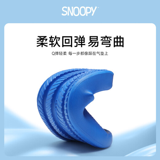 SNOOPY Snoopy children's shoes children's slippers boys' home shoes indoor slippers girls' slippers 1201 blue 26