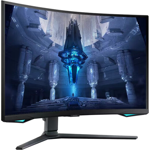 Samsung Odyssey 32-Zoll 4K ultraklarer MiniLED E-Sport-Monitor High Brush Computer HDR2000-Bildschirm 1000R gebogener Riesenbildschirm für Spiele und Unterhaltung 4K gebogener Bildschirm nativ 165 Hz S32BG754NC