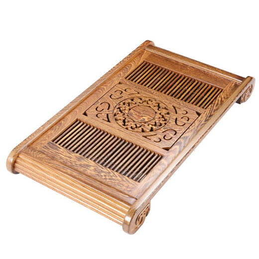 
Shantoulin Village chicken wenge wood rosewood solid wood Chinese tea tray Kung Fu tea set tea table household living room drawer drainage storage style chicken wenge wood classic 6636cm