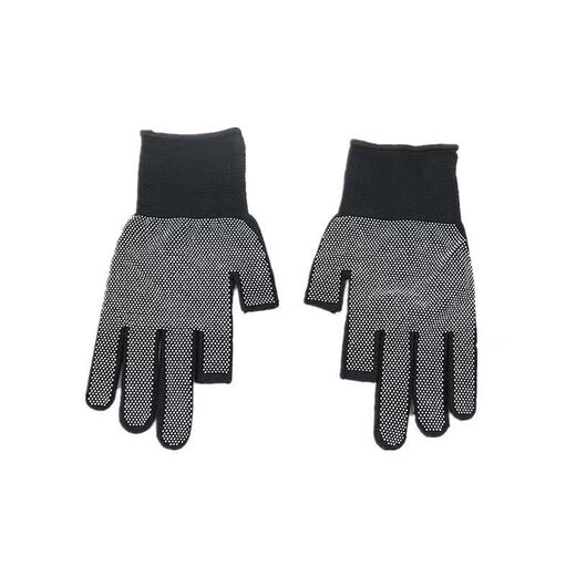 Exposed finger half finger glue gloves anti-slip fishing courier riding nylon touch screen point plastic labor protection glove wholesale ST01 Exposed 2-finger anti-slip gloves [Random color] 2 pairs