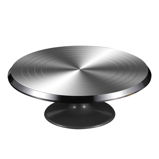 WeiZhiXiang Cake Turntable Decorating Turntable Decorating Table Household Tools Full Set Birthday Baking Professional Support Table Rotating Set Food Grade 10-inch Aluminum Alloy/Smooth Rotation No Specifications