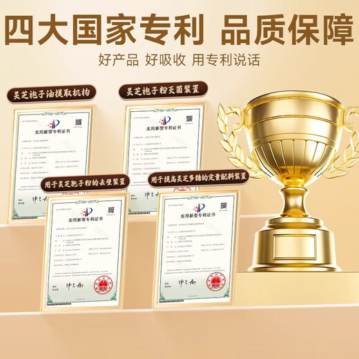 同仁堂破壁灵芝孢子粉增强免疫力探病礼物滋补营养品端午节礼物60g/盒
