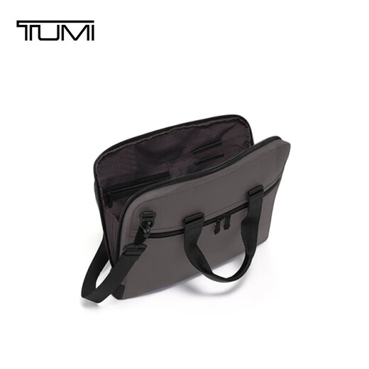 TUMI ALPHA BRAVO business briefcase charcoal black men's laptop bag charcoal black 15 inches