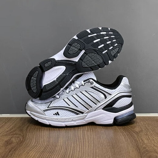 阿迪达斯 （adidas）男鞋夏季新款SPIRITAIN 2000复古老爹鞋运动跑步鞋休闲鞋 JQ1502白色金属银 41