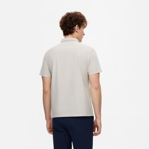 AIGLE艾高内搭上衣速干透汽吸湿凉感轻奢短袖男士高端 雾米色 BI653 L (180/96A)