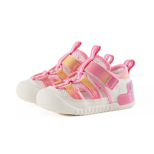 Carter Rabbit Children's Shoes Baby Toddler Shoes Little K Shield Baby 2025 Summer New Baby Shoes Anti-Slip Anti-wear Breathable Children's Sandals White Powder Yellow 23 Inner Length 14.0cm Feet Length 13.0-13.5