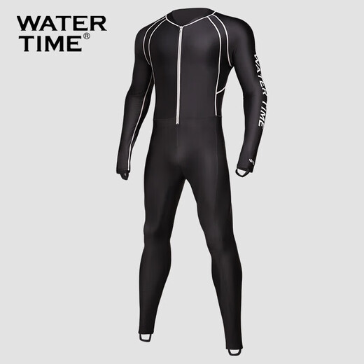 WATERTIME Wet Suit Men's Jellyfish Suit Snorkeling Suit Sun Protection Waterproof Mother Cold One-piece Long Sleeve Swimsuit Swimming S (Height 160-165 Weight 50-55kg)