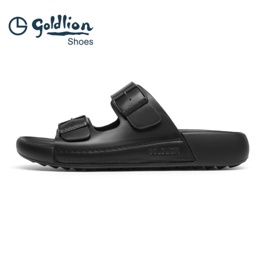 Goldlion Herrenschuhe 2025 neue Sommersandalen für den Outdoor -Kleidung für Herren trendige Gelegenheitsschuppen G596520055AAF Black 39