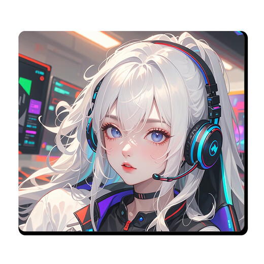 Ruqinlian Anime 2D-Jungen-Maus-Pads für super große E-Sport-Spiele cool eingedickte Tischpolster für FPS Special Quality Office Learning Desk Keyboard Pads unterstützen angepasste Nicht-Schlupf-13583 E-Sports Beauty 450mm*400 mm*6mm
