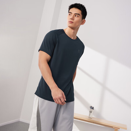 361 Kurzärärmelte T-Shirt Herren Frühling und Sommer Schnelltrockne Kleidung Lose Sports Running Fitness Training Freizeitkleidung 652524101-7