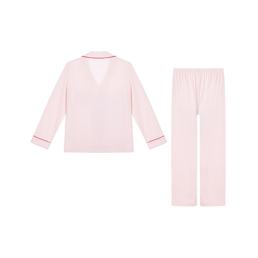 AIMER (AIMER) PAJAMAS DE PRIMA y SUMERA PARA MUJER LOPA ANITATÁTICA ANTIBATRICA Cardigan Cardigan Home Traje de leche AM46A831 Fragante Peach Pink Printing YH3 XL 175