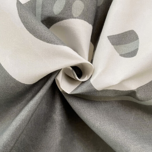 Student dormitory bunk bed single bed three-piece set skin-friendly brushed quilt cover sheet pillowcase home four-piece set Little Lucky-Grey single bed three-piece set quilt cover 150*200cm