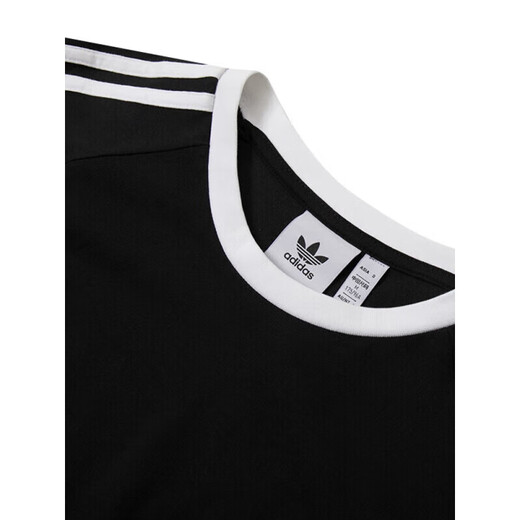 Adidas (adidas) Clover Männer Top 2025 Sommer Neue Mode dreistreifen schwarz-weiß runde Nacken lässig Langarm T-Shirt Ia4877 Black S