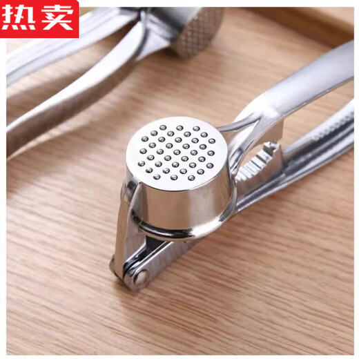 Tuojin Quality 304 Stainless Steel Manual Garlic Clamping and Peeling Garlic Garlic Press Garlic Garlic Mash Super Zinc Alloy Garlic Press + Garlic Peeler 70