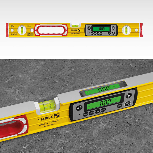 STABILA TECH 196 DL electronic level, sturdy, waterproof and calibration-free, German digital level 19831 23cm (without blisters)