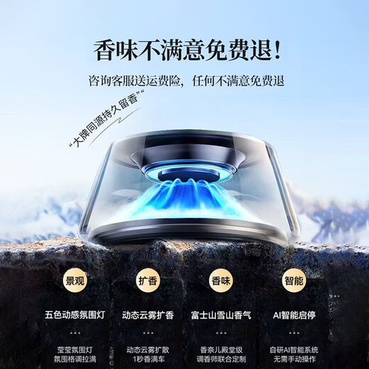 Remax double layer cloud atmosphere car aroma diffuser car perfume intelligent always on when the car starts and stops to send Christmas gifts
