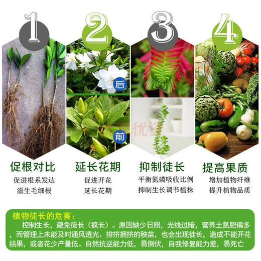 Potassium dihydrogen phosphate flower fertilizer household zero acid lingic acid linic acid sulfuric acid agricultural phosphorus and potassium fertilizer dilight armor 400g/1 bag of potassium dihydrogen phosphate