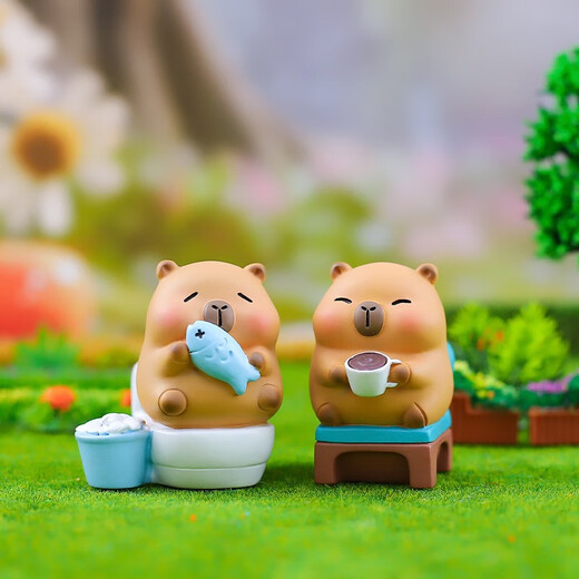 姗珀（SHANPO）女孩生日礼物女生毕业礼品实用送女朋友卡皮巴拉盲盒玩偶摆件手办 小困包盲盒【8个不重复】