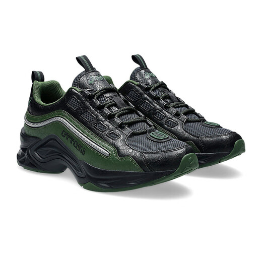 ASICS (ASICS) Herrenschuhe Otto 958 Protoblast-CMLVIII Leicht gepolstertem atmungsaktiven Herren-Running-Turnschuhen schwarz und grün 1203A643.020 40