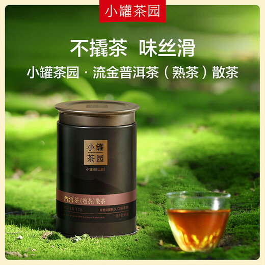 Xiaoguan Tea Garden Liujin Serie Pu'er Ripe Tea Lose Tee/Guangxi Hengxian Jasmine Tee 2 Dosen Kombination 120g