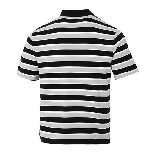 耐克（NIKE）官网官方男装 2025春夏新款潮流运动服条纹短袖透气翻领POLO衫 FN3897-010 L