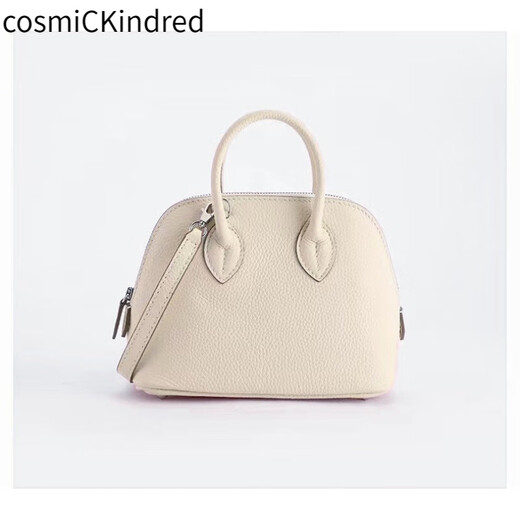 Cosmickindred Top Saper Bolso de piel de vaca Conmovedor Bolso de cuero versátil Bolso de cuero un hombro Bolsa de carcasa de cuerpo Mujer Elefante Gris