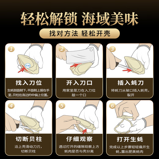 Lighthouse Jellyfish Fresh Rushan Oyster No. 6XL Net weight 5 Jin Jin equals 0.5 kg Straight from the source