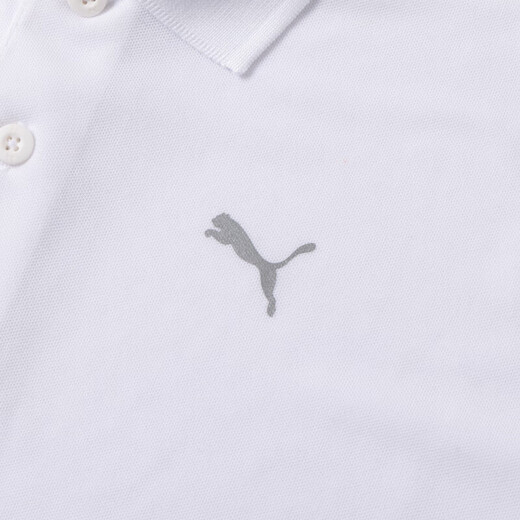 彪马（PUMA）男士t恤 2025夏季新款运动服休闲半袖宽松通勤上衣透气短袖polo衫 521933-02/彪马白/主推款 L 180/100A 推荐体重140-160斤
