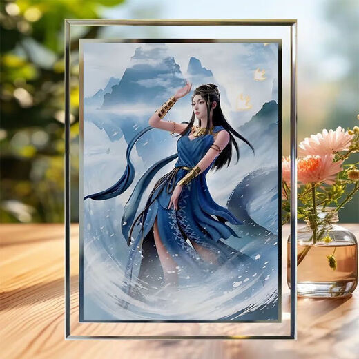 凡人修仙传周边水晶相框韩立南宫婉动漫桌面摆件摆台生日礼物定制 SSELA1477 八寸-观赏性强