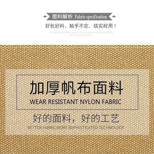 Yupinjia thickened canvas tool bag large capacity plumber wear-resistant dirty messenger bag multi-functional decoration electrician bag tool bag khaki