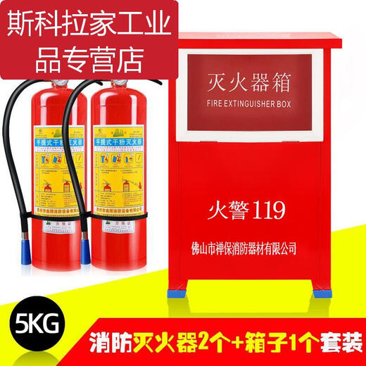手提式干粉灭火器4kg车载商店用家用12358公斤国标消防箱套装器材 车载550m水雾型灭火器