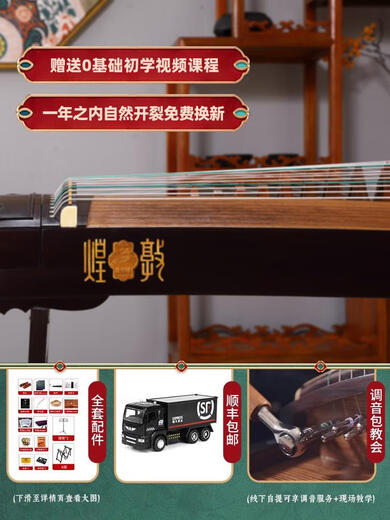 甜苗苗古筝694c-c五彩呈祥初学初学者入门演奏考694T古筝琴 694M-HF红枫耀眼+礼包 A架套餐