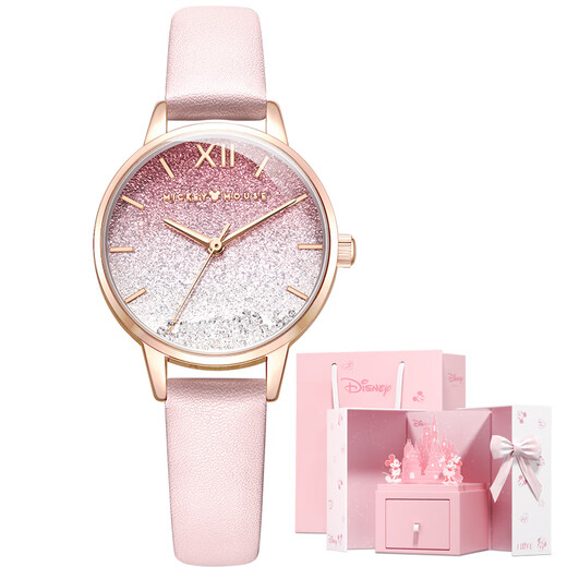 Disney (Disney) watch women's baby's breath girl's watch simple temperament women's watch gift box birthday Valentine's Day girl gift