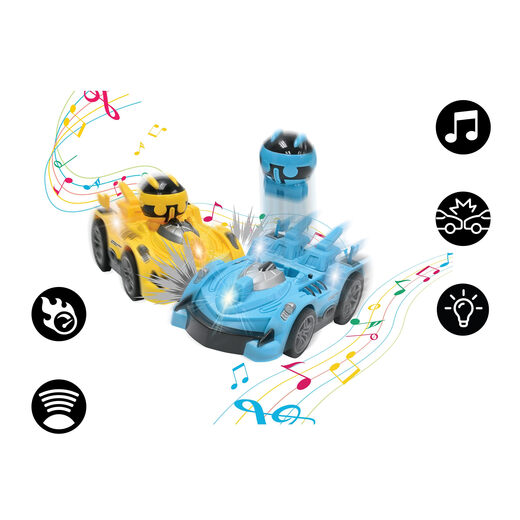 Lexibook Dual Remote Control Crash Car, 2-car set, sound effects and lights, 3 years and above, 12 km/h